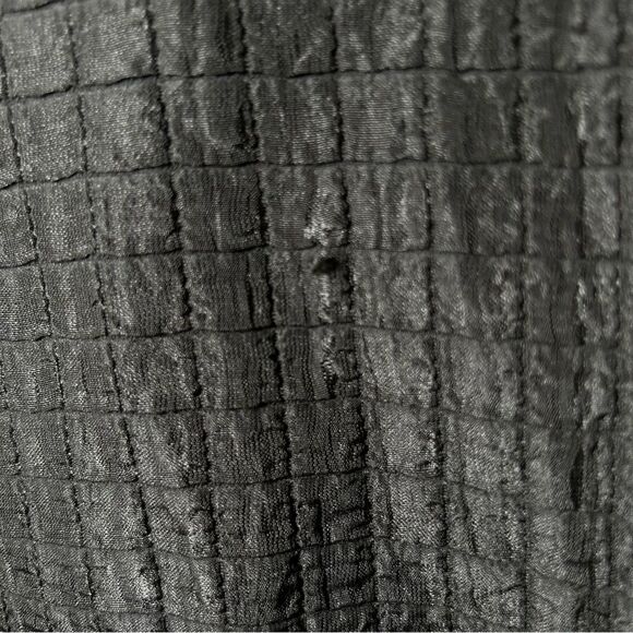 Eileen Fisher silk & linen blend frog closure jacket women’s size medium - Picture 10 of 11